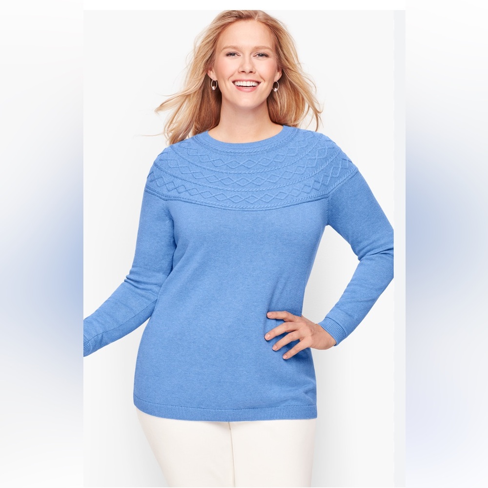 Talbots Diamond Cable Sweater- worn about 6 times